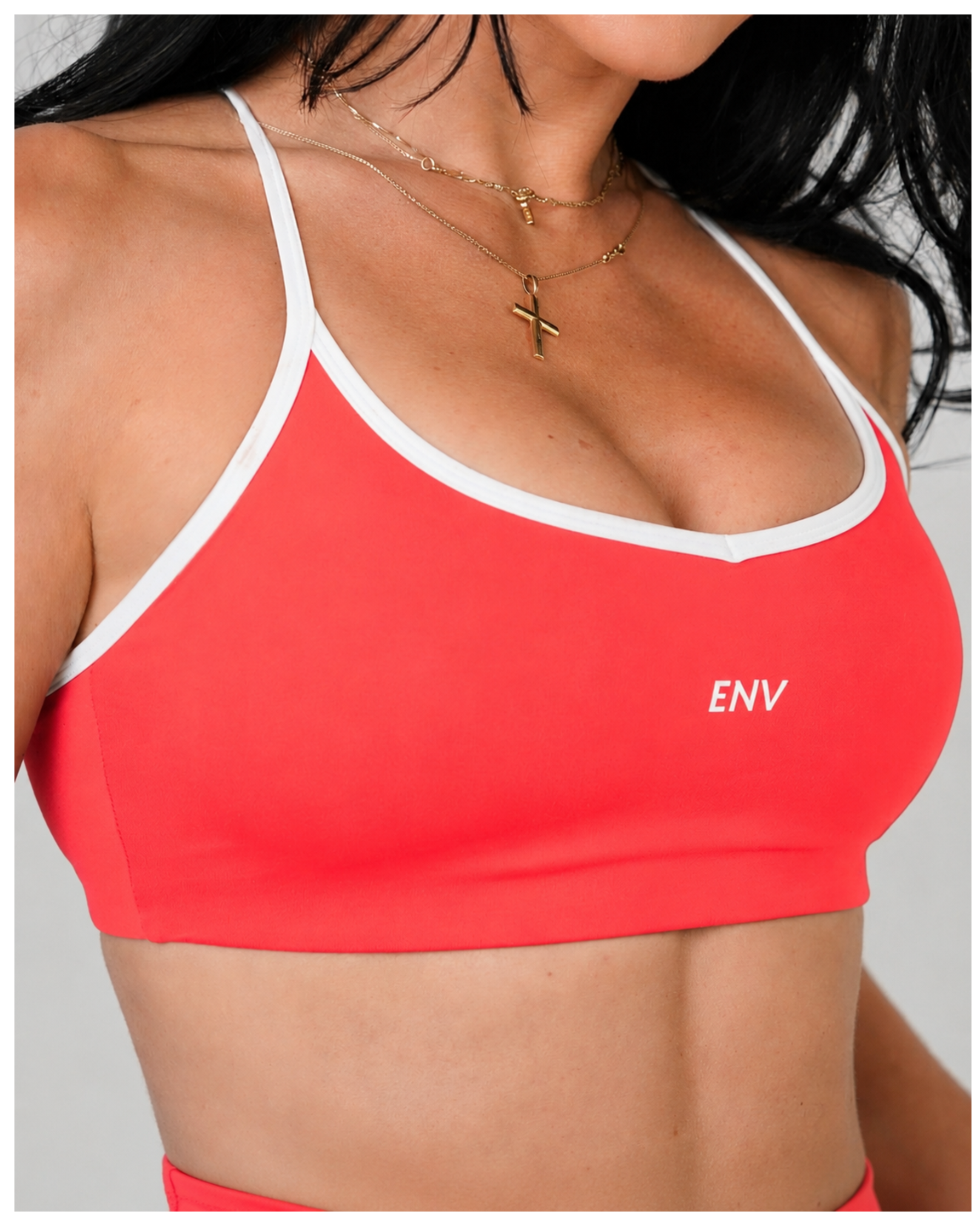 Coral Devotion Sports Bra