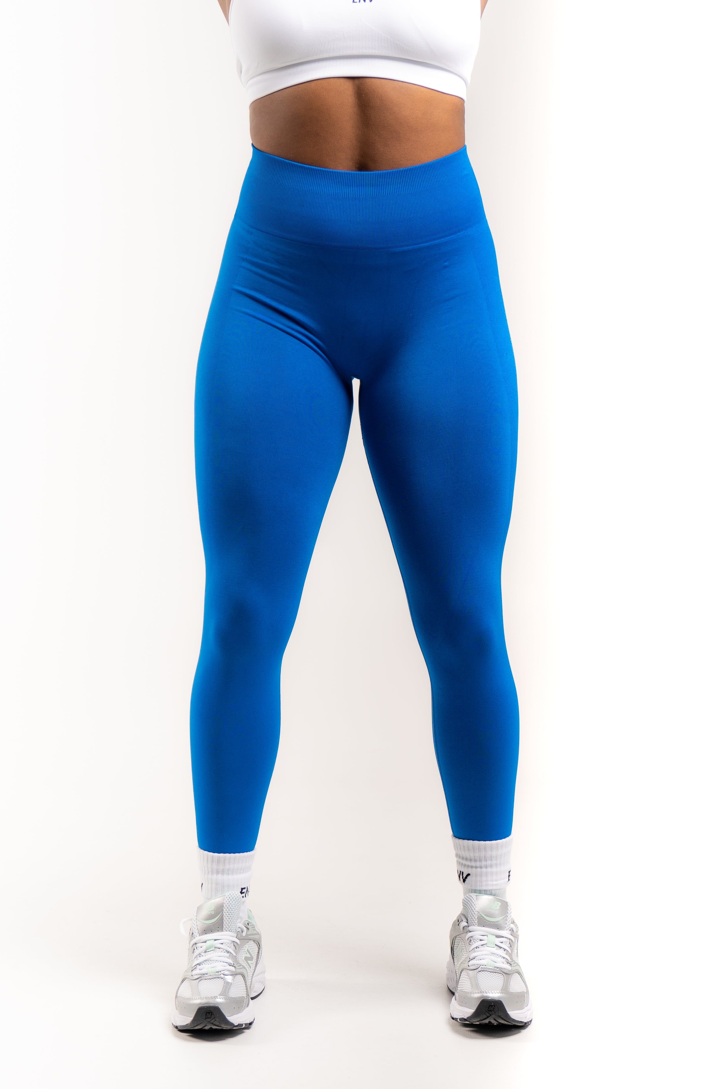 Tory Sport Leggings Placed Lips Graphic Navy Blue Yoga Gym Athletic $168  Medium