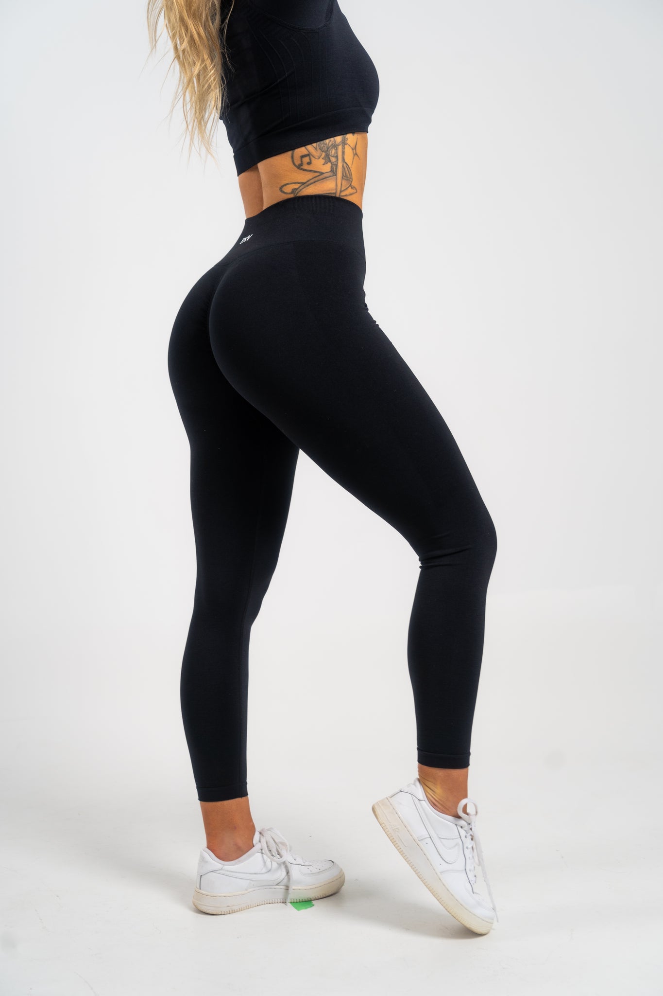 Spindle Legging: Black with Stripe Waistband – VPL